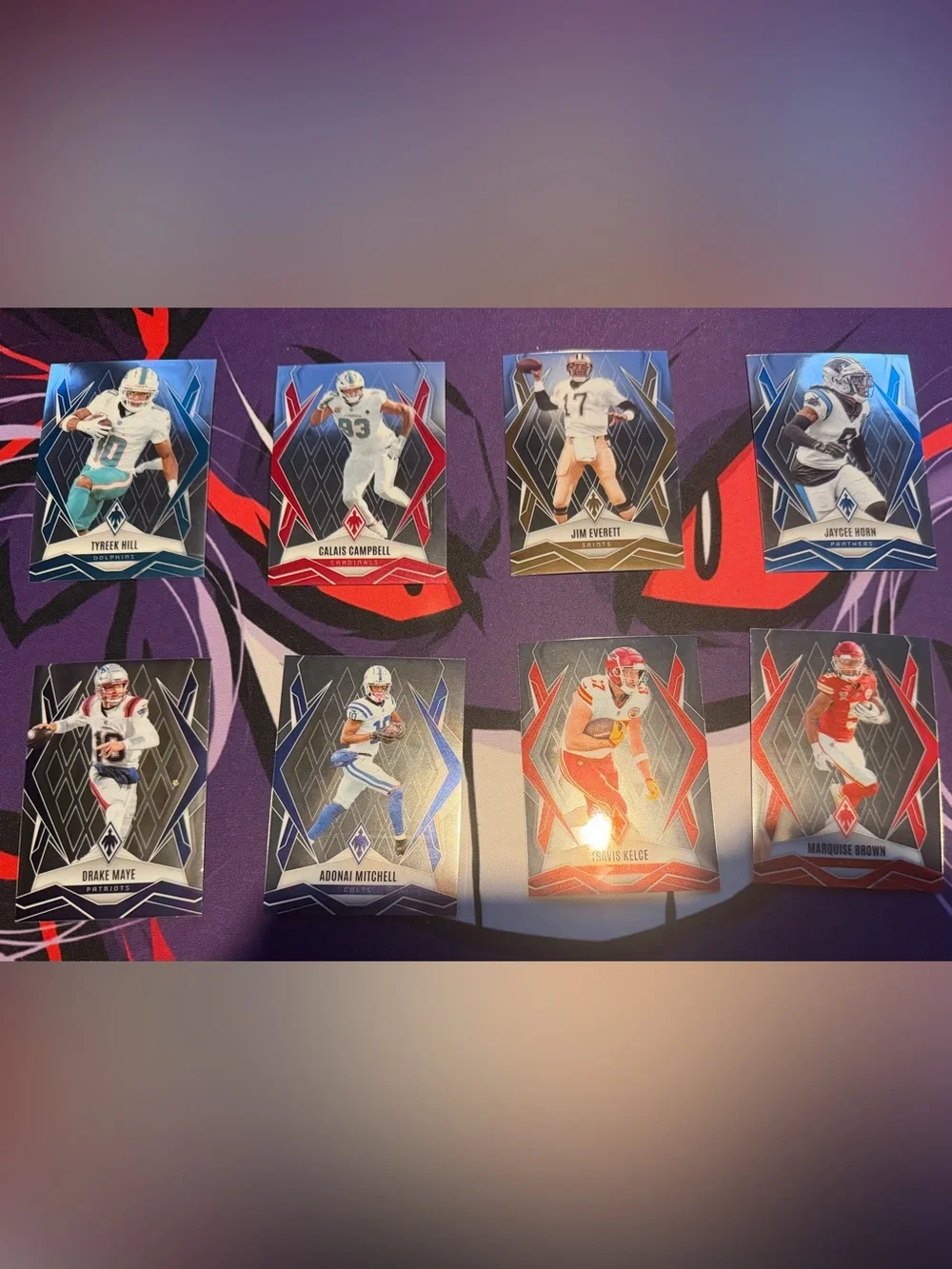 Prizm Phoenix Football Card Lot — Multi-Color Holographic Cards